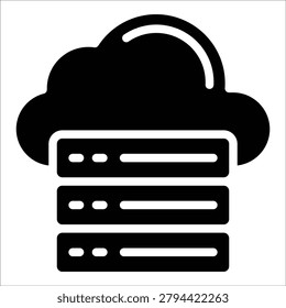 Cloud Storage Icon Element For Design