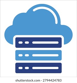 Cloud Storage Icon Element For Design