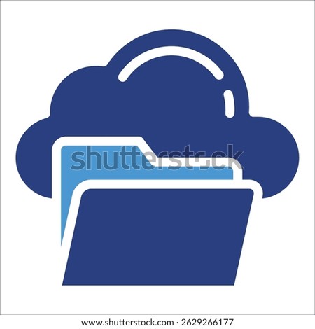 Cloud Storage Icon Element For Design
