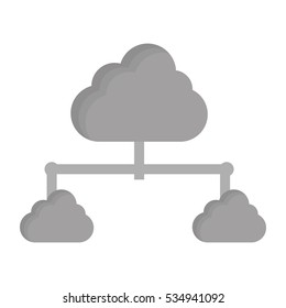 cloud storage icon image vector illustration design 