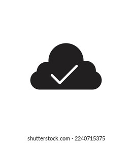icono de almacenamiento en la nube, icono de línea, silueta y glifo. que es adecuado para sitios web, aplicaciones, aplicaciones.