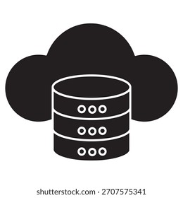 Ícone de armazenamento em nuvem, armazenamento em nuvem on-line, backup seguro de dados, armazenamento de arquivos digital, plataforma de dados em nuvem, vetor
