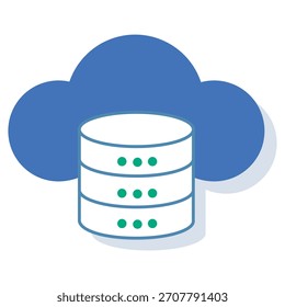 Ícone de armazenamento em nuvem, armazenamento em nuvem on-line, backup seguro de dados, armazenamento de arquivos digital, plataforma de dados em nuvem, vetor
