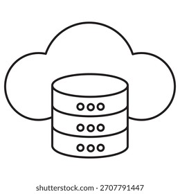 Ícone de armazenamento em nuvem, armazenamento em nuvem on-line, backup seguro de dados, armazenamento de arquivos digital, plataforma de dados em nuvem, vetor