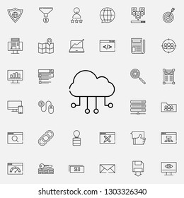 cloud storage icon. seo and online marketing icons universal set for web and mobile