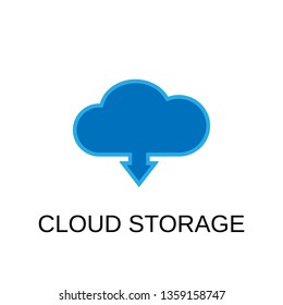 Cloud storage icon. Cloud symbol design. Stock - Vector illustration can be used for web