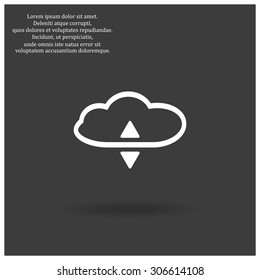 cloud storage. icon. vector design
