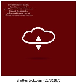 cloud storage. icon. vector design
