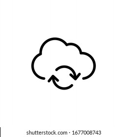 Cloud Storage Icon Vector Illustration