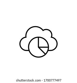 cloud storage icon vector illustration. isolated on white background