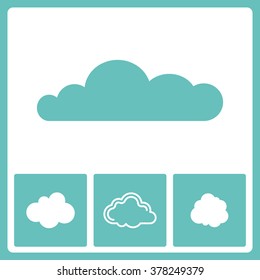 Cloud storage icons