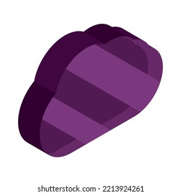 cloud storage isometric icon isolated