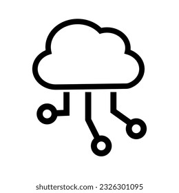 Cloud storage management icon. Vector.