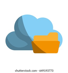 cloud storage related icon image 