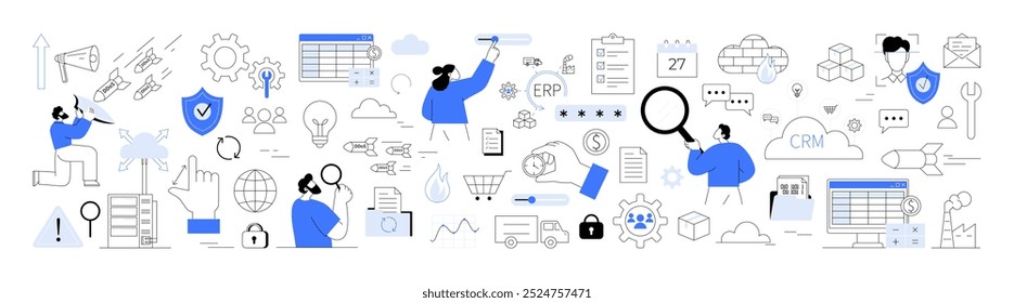 Almacenamiento en la nube, seguridad en la nube. Ataque Ddos, seguridad cibernética, los documentos representan la gestión de datos. Ideal para procesos de negocio, análisis de datos, sistemas ERP, sistemas CRM y gestión de proyectos