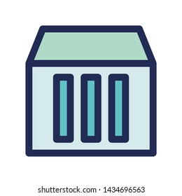 cloud storage server icon or logo illustrator. Perfect use for website, app, pattern, etc.