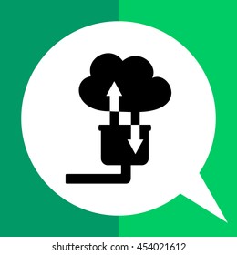 Cloud storage simple icon