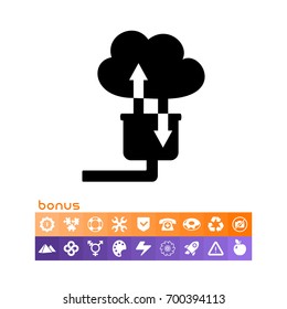 Cloud storage simple icon