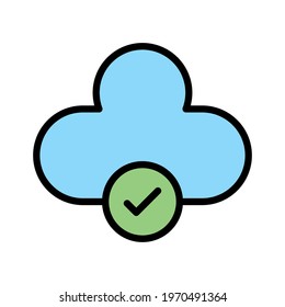 Cloud, storage, sync icon vector image. Can also be used for Web Marketing. Suitable for use on web apps, mobile apps and print media.