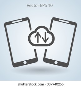 cloud storage, synchronization devicesvector