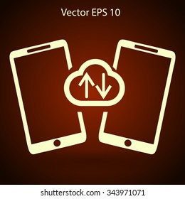 cloud storage, synchronization devicesvector