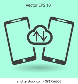 cloud storage, synchronization devicesvector