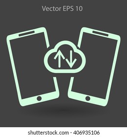 cloud storage, synchronization devicesvector