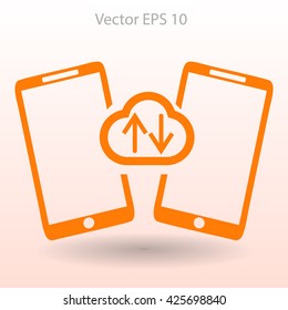 cloud storage, synchronization devicesvector