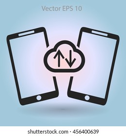 cloud storage, synchronization devicesvector