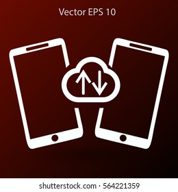 cloud storage, synchronization devicesvector