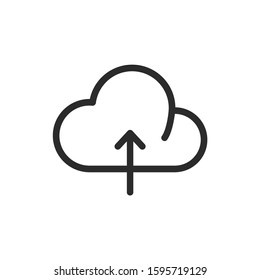 cloud, storage, upload vector icon.