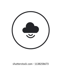 Cloud storage vector icon