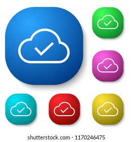 cloud storage vector icon 