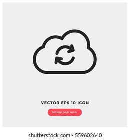 Cloud storage vector icon