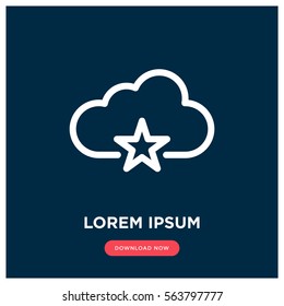 Cloud storage vector icon