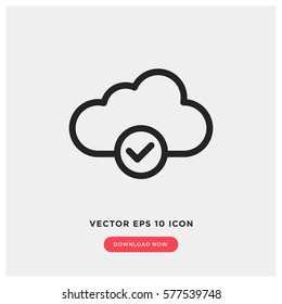 Cloud storage vector icon