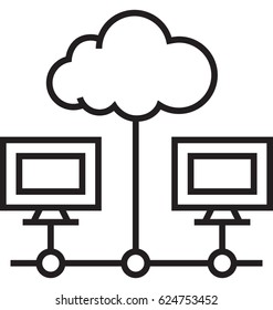 Cloud Storage Vector Icon