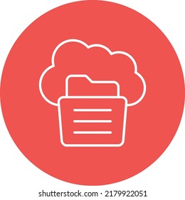 Cloud Storage vector icon. Can be used for printing, mobile and web applications.