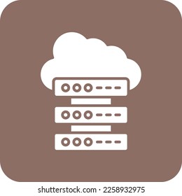 Cloud Storage vector icon. Can be used for printing, mobile and web applications.