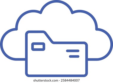 Cloud Storage vector icon. Can be used for printing, mobile and web applications.