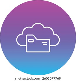 Cloud Storage vector icon. Can be used for printing, mobile and web applications.