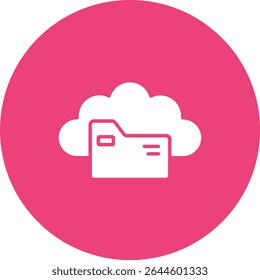 Cloud Storage vector icon. Can be used for printing, mobile and web applications.