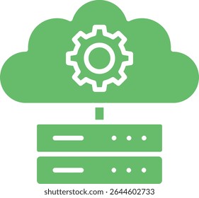 Cloud Storage vector icon. Can be used for printing, mobile and web applications.