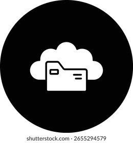 Cloud Storage vector icon. Can be used for printing, mobile and web applications.