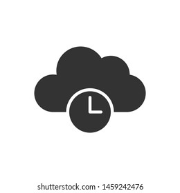 Cloud storage vector icon on white background. Cloud storage modern icon for graphic and web design. Cloud storage icon sign for logo. Cloud storage flat vector icon illustration.
