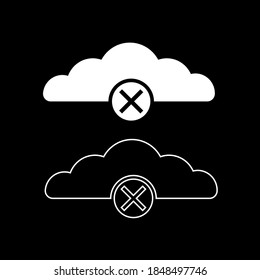 Cloud storage, white cloud, ethernet