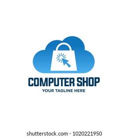 Cloud Store Logo Template Design Vector