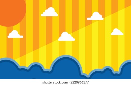cloud and strip kids background 08