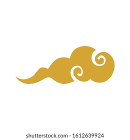 cloud style chinese isolated icon vector illustration design