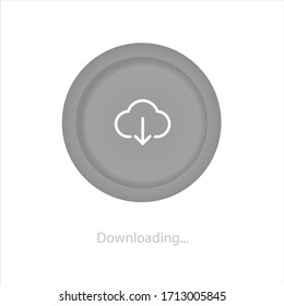 Cloud Stylish Logo Icon and Button Concept